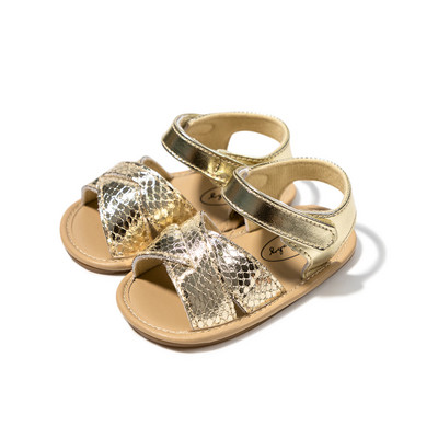 KIDSUN New Summer Baby Baby Girls Sindals Μαλακές σόλες Σανδάλι για νήπια Flat παπούτσια 0-18 μηνών Νεογέννητο