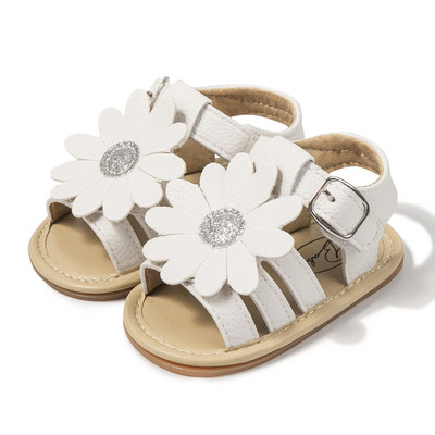 KIDSUN New Summer Baby Baby Girls Sindals Μαλακές σόλες Σανδάλι για νήπια Flat παπούτσια 0-18 μηνών Νεογέννητο