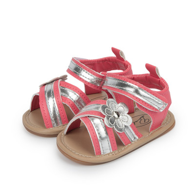 KIDSUN New Summer Baby Baby Girls Sindals Μαλακές σόλες Σανδάλι για νήπια Flat παπούτσια 0-18 μηνών Νεογέννητο