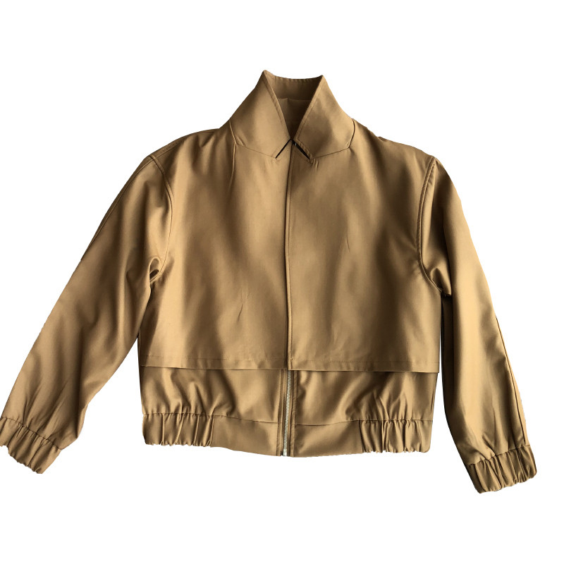 IEFB Φθινοπωρινό Fake Two Piece Casual ανδρικό σακάκι Κορεατικής μόδας 2023 Μονόχρωμο φερμουάρ Ανδρικό κοντό παλτό High Street New 9A6484