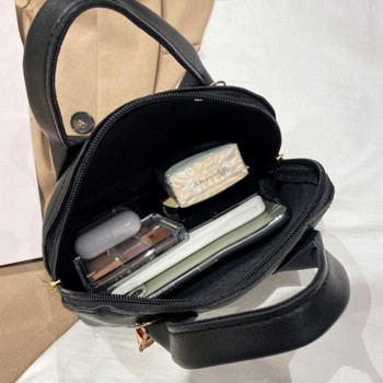Модни дамски чанти през рамо Луксозна дизайнерска дамска чанта с черупки Чанти през рамо с голям капацитет Ретро ръчна чанта от PU кожа