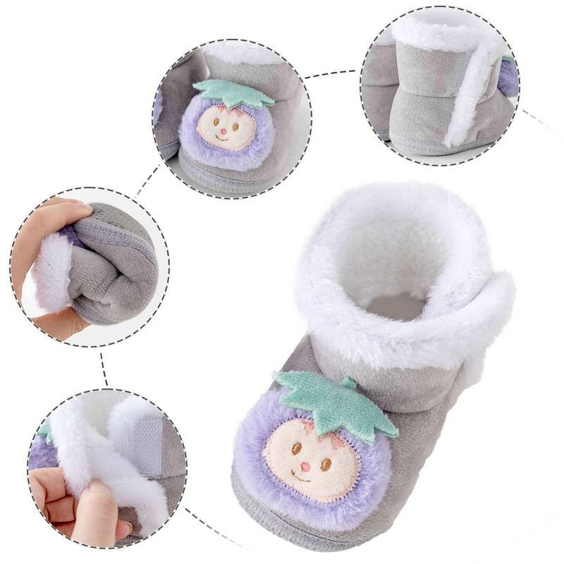 Pantofi drăguți pentru nou-născut pentru băieți Pantofi pentru bebeluși Pantofi moi de iarnă pentru copii mici Băieți și fete cu șosete de cașmir Pantofi pentru nou-născuți Pantofi caldi