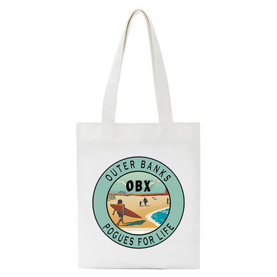 Pogue Life Outer Banks Τσάντα τηλεοπτικής συσκευασίας Hipster Cartoon εκτύπωσης Τσάντα αγορών Casual Street Style Τσάντες Bolsa Feminina