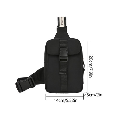 Geantă de umăr sport unisex, de culoare solidă, pentru bărbați, geantă de nailon, pentru cumpărături, pentru femei, pentru piept, cu clapă, pentru vacanță de weekend, pachet de talie pentru călătorie