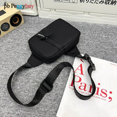 Unisex sportlik õlakott, suur naiste nailonist Fanny Pack Moodne Crossbody kott nädalavahetuse puhkuseks reisimiseks.