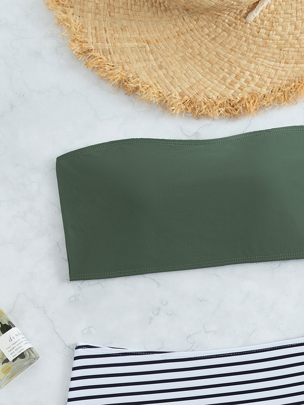 Dámske plavky 2023, dvojdielne bikiny, dámske bandeau, vysoký pás, ženské plavky, kúpacie, plavky, dámske bikiny