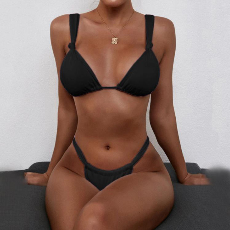 Push Up σέξι μπικίνι σετ δύο τεμαχίων Γυναικεία μαγιό χαμηλής μέσης Μασίφ στρινγκ μαγιό παραλίας Γυναικεία βραζιλιάνικα μαγιό