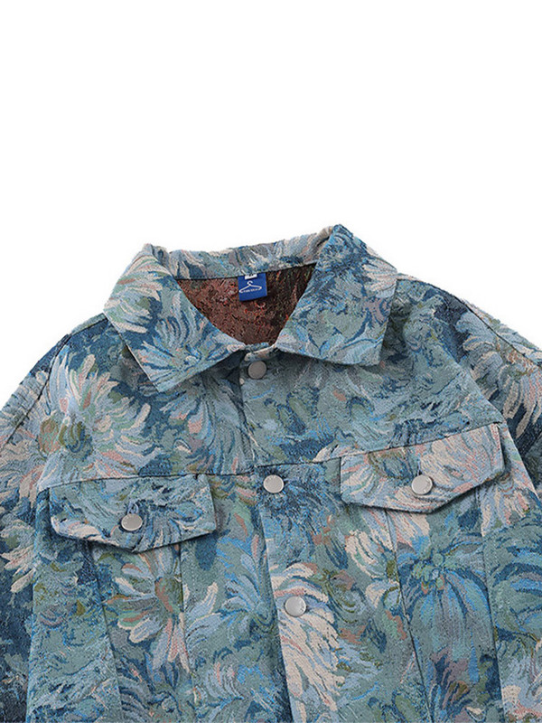 Τυπωμένο μακρυμάνικο μπουφάν Cargo για άντρες Τσέπη Μπλε παλτό Άνδρας Φθινόπωρο Χειμώνας 2023 Μόδα Ζεστά άνετα ανδρικά ρούχα