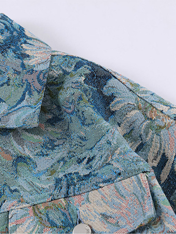 Τυπωμένο μακρυμάνικο μπουφάν Cargo για άντρες Τσέπη Μπλε παλτό Άνδρας Φθινόπωρο Χειμώνας 2023 Μόδα Ζεστά άνετα ανδρικά ρούχα