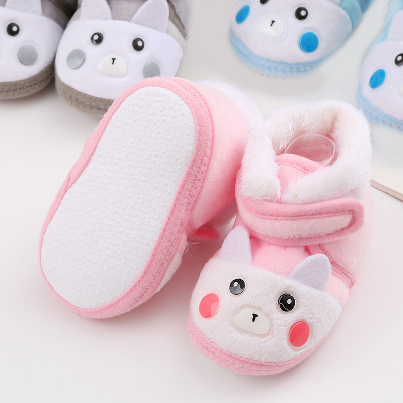 Novorođenčad Djevojčice Dječaci Meke čizmice s cvjetnim pomponima Čizme za snijeg Malo dijete Novorođenčad Tople cipele Nove modne udobne cipele