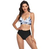 2024 Tie Dye Two Pieces Σετ μπικίνι Γυναικεία ψηλόμεσα μαγιό Καλοκαιρινά μαγιό Γυναικεία μαγιό Mujar Biquini Γυναικεία ρούχα παραλίας