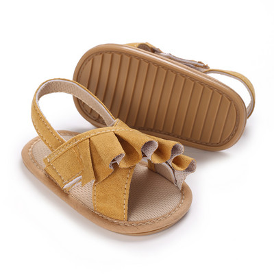 0-18 εκατομμυρίων παιδικά παπούτσια Βρεφικά πέδιλα μονόχρωμα Δερμάτινα λαστιχένια επίπεδα, αντιολισθητικά, μαλακή σόλα για νήπιο κορίτσι αγοριού First Walkers Παπούτσια κούνιας