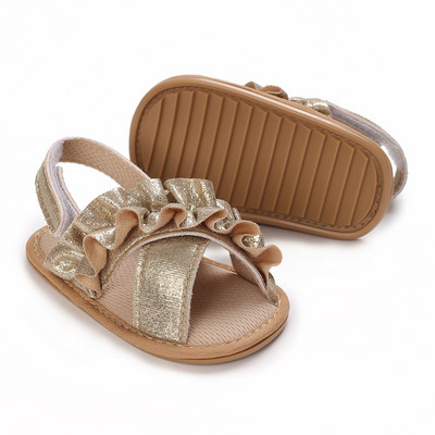 0-18 εκατομμυρίων παιδικά παπούτσια Βρεφικά πέδιλα μονόχρωμα Δερμάτινα λαστιχένια επίπεδα, αντιολισθητικά, μαλακή σόλα για νήπιο κορίτσι αγοριού First Walkers Παπούτσια κούνιας