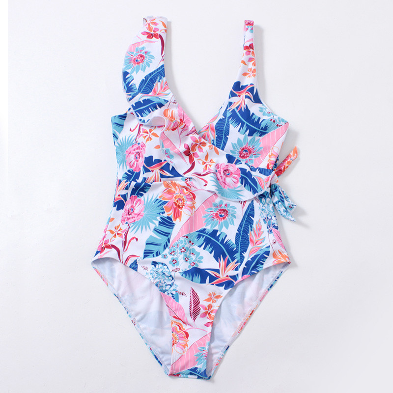2023 Costume de baie sexy pentru femei dintr-o singură bucată Costum de baie de vară cu imprimeuri florale Costum de baie cu cupă triunghiulară Micro Bikini îmbrăcăminte de plajă braziliană Nou
