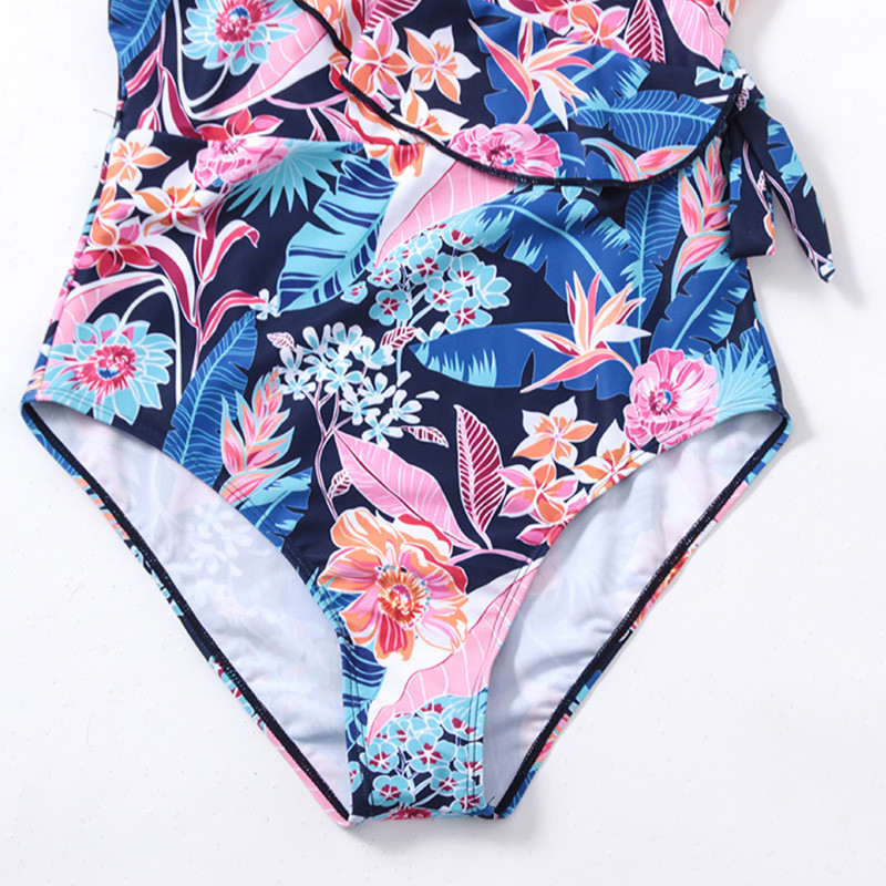 2023 Costume de baie sexy pentru femei dintr-o singură bucată Costum de baie de vară cu imprimeuri florale Costum de baie cu cupă triunghiulară Micro Bikini îmbrăcăminte de plajă braziliană Nou