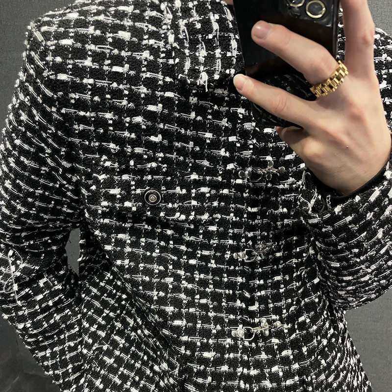 PFNW Moda coreeană pentru bărbați, jachete scurte de țesut, pentru bărbați, casual, cu design de nișă, toamnă, elegant, 2023, la modă, topuri noi 28W1485