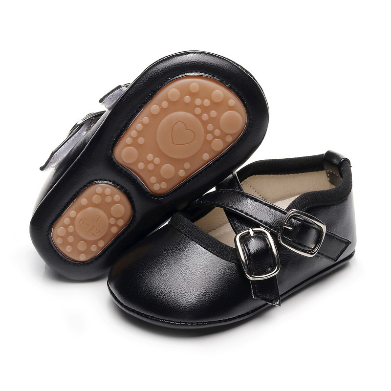 EWODOS για μωρά για μωρά, καθημερινά παπούτσια PU μόδας για μωρά Μαλακή σόλα PU Δερμάτινα παπούτσια Mary Jane Παπούτσια σταυρωτά αντιολισθητικά παιδικά παπούτσια