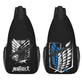 Anime Manga Attack On Titan Sling Torba za prsa preko ramena Muški modni ruksak Wings Of Freedom za putovanja