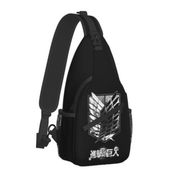 Аниме Манга Attack On Titan Sling Crossbody Chest Bag Мъжка модна раница Wings of Freedom през рамо за пътуване