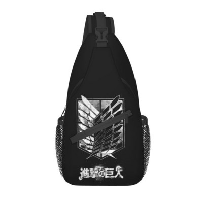 Anime Manga Attack On Titan Sling Torba za prsa preko ramena Muški modni ruksak Wings Of Freedom za putovanja