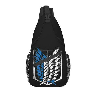 Anime Manga Attack On Titan Sling Torba za prsa preko ramena Muški modni ruksak Wings Of Freedom za putovanja