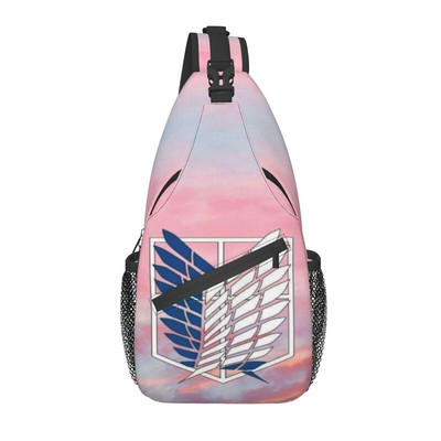 Anime Manga Attack On Titan Sling Torba za prsa preko ramena Muški modni ruksak Wings Of Freedom za putovanja