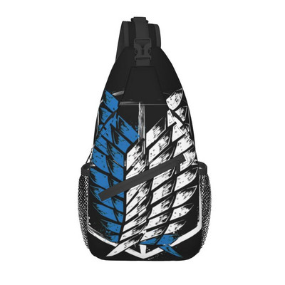 Anime Manga Attack On Titan Sling Torba za prsa preko ramena Muški modni ruksak Wings Of Freedom za putovanja