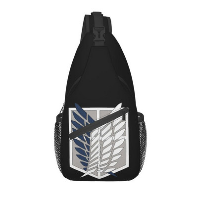 Anime Manga Attack On Titan Sling Torba za prsa preko ramena Muški modni ruksak Wings Of Freedom za putovanja