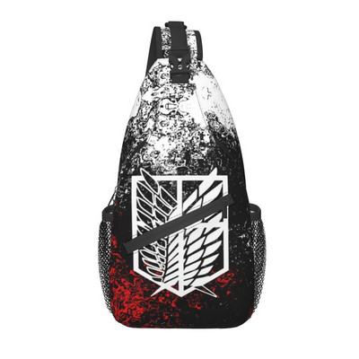 Anime Manga Attack On Titan Sling Torba za prsa preko ramena Muški modni ruksak Wings Of Freedom za putovanja