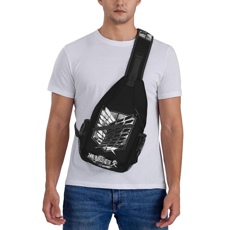 Anime Manga Attack On Titan Sling Torba za prsa preko ramena Muški modni ruksak Wings Of Freedom za putovanja