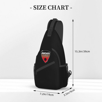 Super Bike Ducati Corse Sling Backpack Sling Bag Туристическа туристическа чанта за ракла Дневна раница Мъжка раница Crossbody Чанта за рамо Чанта