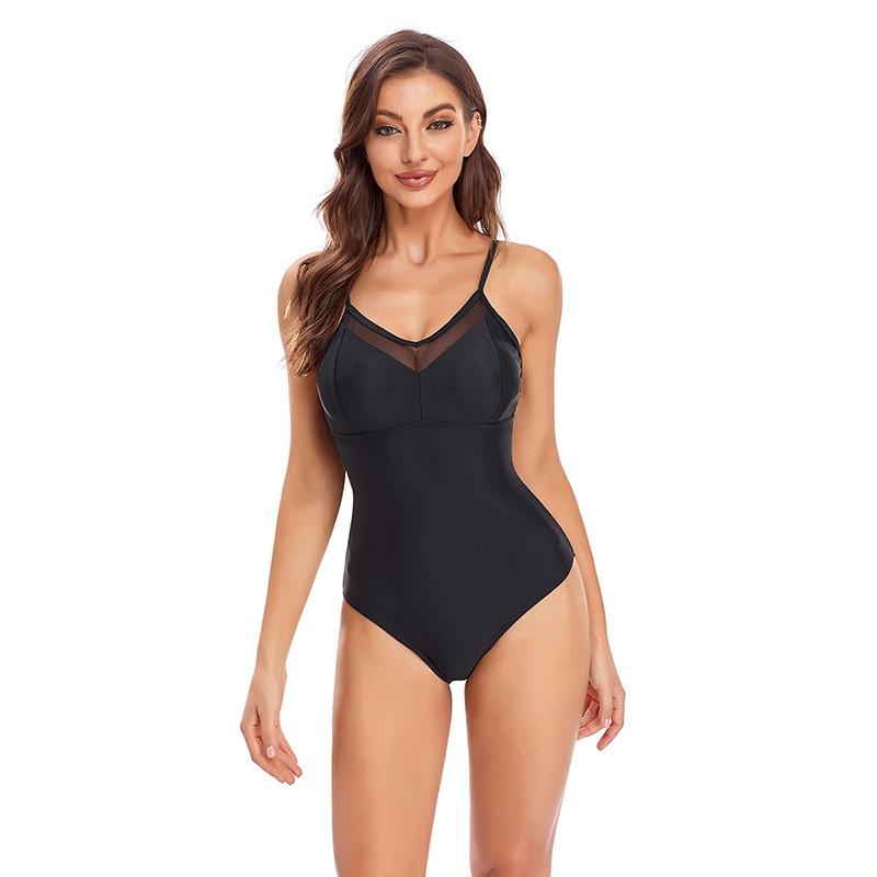 2023 Μονόχρωμο μπικίνι, γυναικεία αθλητικά λουτρά, μαγιό Mujer Biquini Μαγιό Γυναικείο ολόσωμο μαγιό