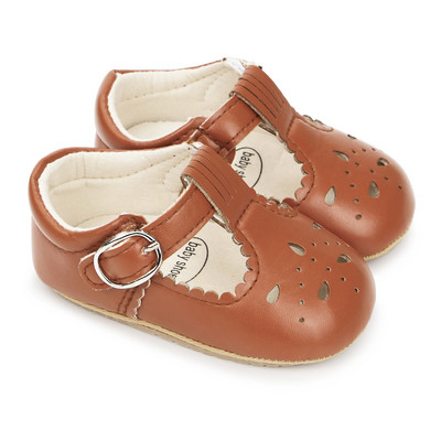 EWODOS Μικρά παιδικά κοριτσάκια casual παπούτσια Μαλακή σόλα PU Δερμάτινα φλατ παπούτσια First Walkers Αντιολισθητικά παπούτσια Princess