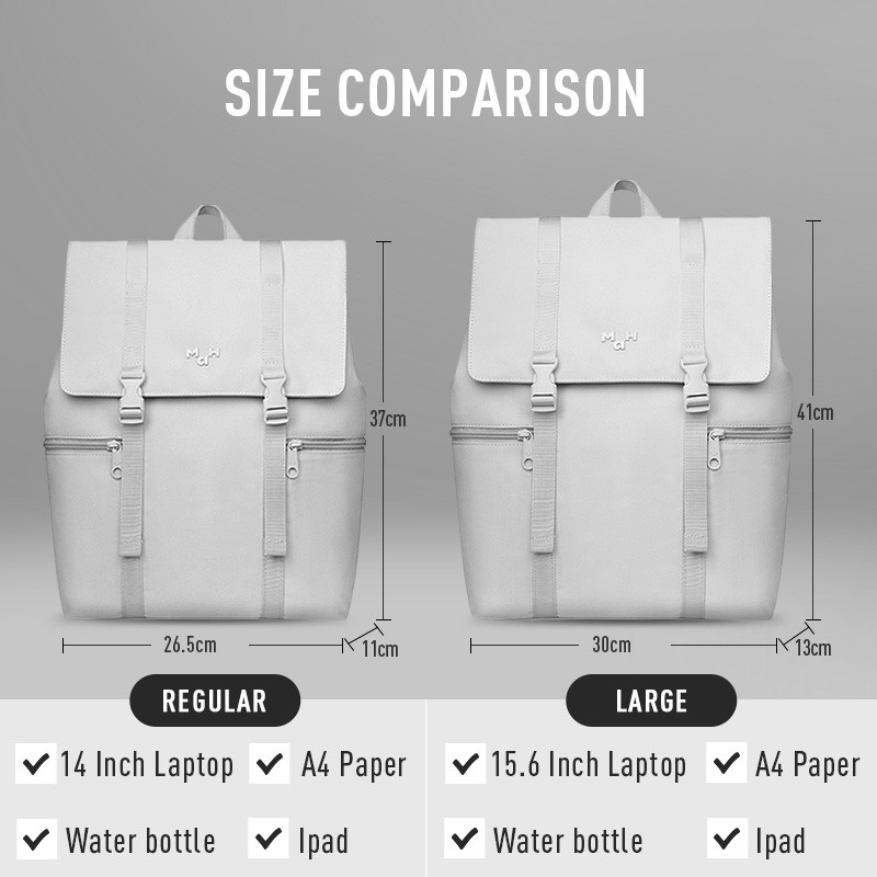 MAH Γυναικείο Σακίδιο Πλάτης Laptop Ανδρική Αδιάβροχη Τσάντα Ταξιδίου