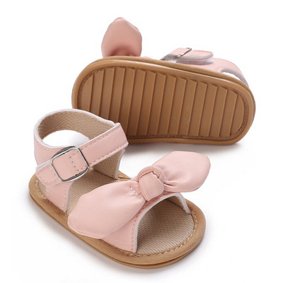 Ravne cipele za hodanje za djevojčice, malu djecu 0-18 mjeseci, cipele za vjenčanicu s mašnom za djevojčice, sandale za dojenčad