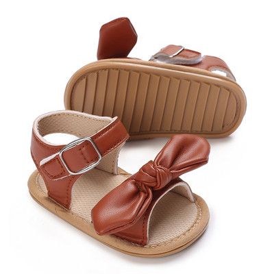 Ravne cipele za hodanje za djevojčice, malu djecu 0-18 mjeseci, cipele za vjenčanicu s mašnom za djevojčice, sandale za dojenčad