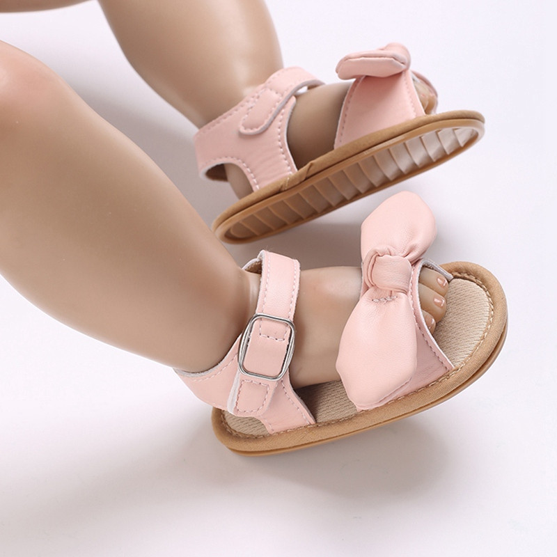Ravne cipele za hodanje za djevojčice, malu djecu 0-18 mjeseci, cipele za vjenčanicu s mašnom za djevojčice, sandale za dojenčad