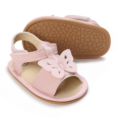 Βρεφικά παπούτσια Βρεφικά σανδάλια Δερμάτινα λαστιχένια επίπεδη αντιολισθητική μαλακή σόλα νήπιο κορίτσι αγόρι First Walkers Παπούτσια κούνιας Μέγεθος 0-18M