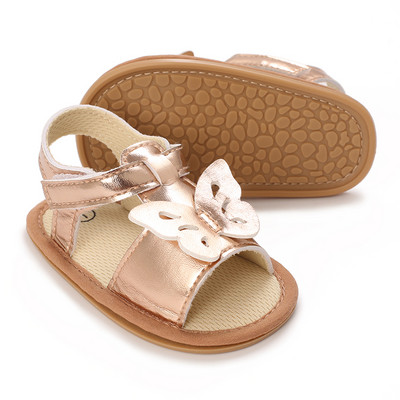 Βρεφικά παπούτσια Βρεφικά σανδάλια Δερμάτινα λαστιχένια επίπεδη αντιολισθητική μαλακή σόλα νήπιο κορίτσι αγόρι First Walkers Παπούτσια κούνιας Μέγεθος 0-18M