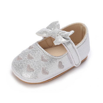 Μικρά παπούτσια Princess Flats Απαλή σόλα Περπάτημα για κοριτσάκια ηλικίας 0-18 μηνών Βρεφικά παπούτσια για νυφικό