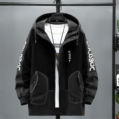 Jachetă Cargo Bărbați 12XL 11XL Jachetă pentru vânt de mărime mare Primăvară Toamnă Jachete mozabile Mantoane Îmbrăcăminte exterioară pentru bărbați Mărime mare 10XL