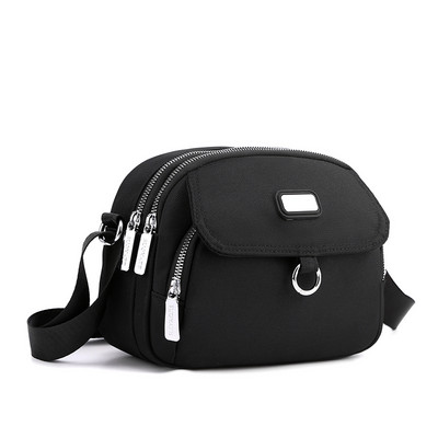 Casual 3 Layers Γυναικεία Μικρή Τσάντα ώμου Υψηλής ποιότητας Ανθεκτικό Υφασμάτινο Μίνι Τσάντα για κορίτσια Όμορφο στυλ Γυναικεία Τσάντα Messenger Shopping