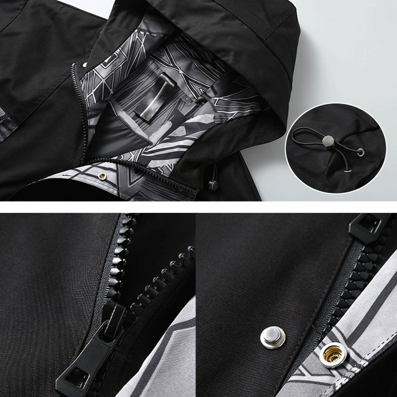 Plus Size 10XL 11XL Μπουφάν Ανδρικό Hip Hop Streetwear Patchwork Μπουφάν Ανδρικά Μπουφάν με κουκούλα Μεγάλο μέγεθος 10XL 11XL