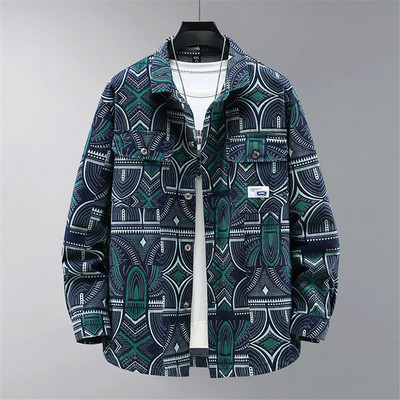 Vintage Τζιν Μπουφάν Ανδρικό Streetwear Cargo Μπουφάν Παλτό Plus Size 11XL 12XL Ανοιξιάτικο φθινοπωρινό τζιν παλτό μεγάλο μέγεθος 10XL