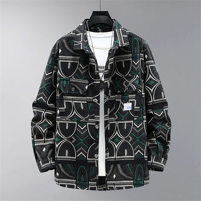 Vintage Τζιν Μπουφάν Ανδρικό Streetwear Cargo Μπουφάν Παλτό Plus Size 11XL 12XL Ανοιξιάτικο φθινοπωρινό τζιν παλτό μεγάλο μέγεθος 10XL