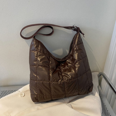 Zimná nová bavlnená dámska taška cez rameno s veľkou kapacitou, ležérne tašky, mäkké kabelky, dámska taška do podpazušia, peňaženky a kabelky