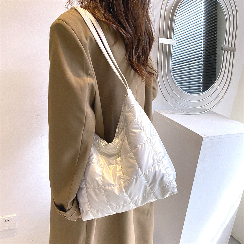 Zimná nová bavlnená dámska taška cez rameno s veľkou kapacitou, ležérne tašky, mäkké kabelky, dámska taška do podpazušia, peňaženky a kabelky