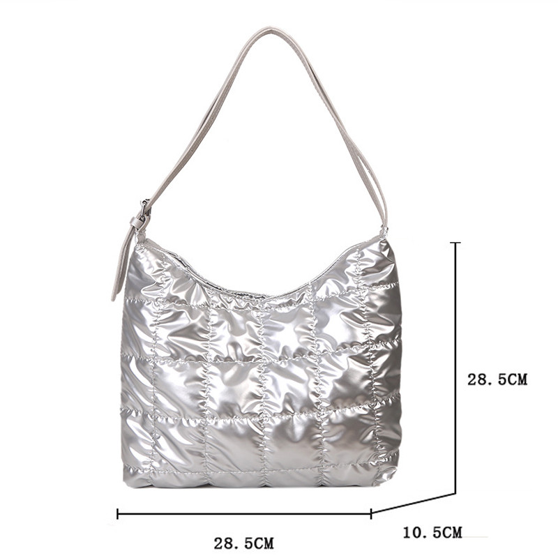 Zimná nová bavlnená dámska taška cez rameno s veľkou kapacitou, ležérne tašky, mäkké kabelky, dámska taška do podpazušia, peňaženky a kabelky