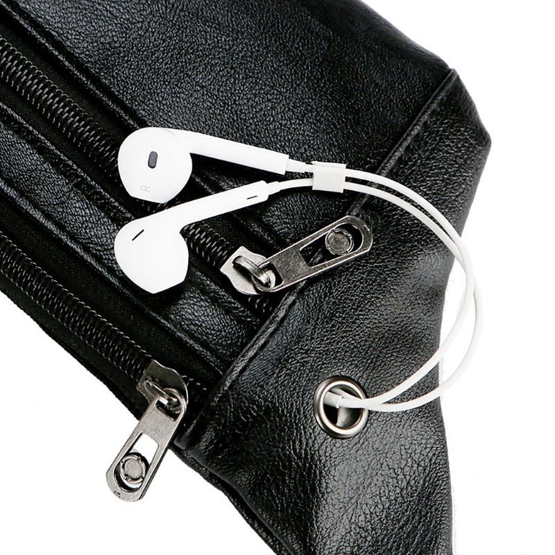 Αθλητική τσάντα ώμου ανδρική δερμάτινη ζώνη PU