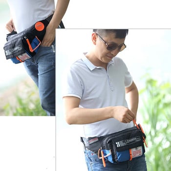 Ανδρική αδιάβροχη Nylon Fanny Pack Τσάντα μέσης Hip Bum Belt Messenger Θήκη ώμου Τσάντα τσάντα στήθους